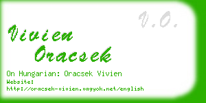 vivien oracsek business card